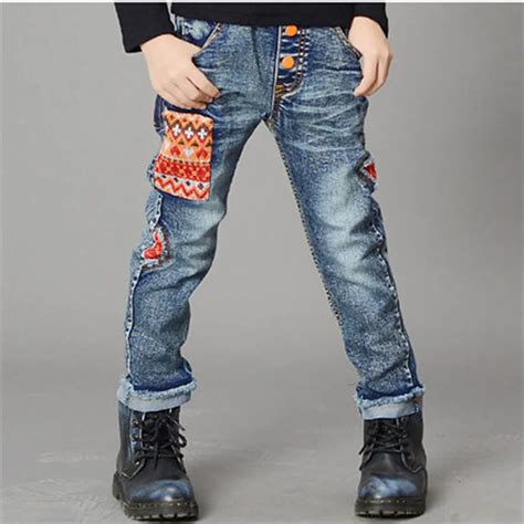 3 10 y boys jeans pants spring autumn trousers kids boy denim pant elastic jeans for boys ...