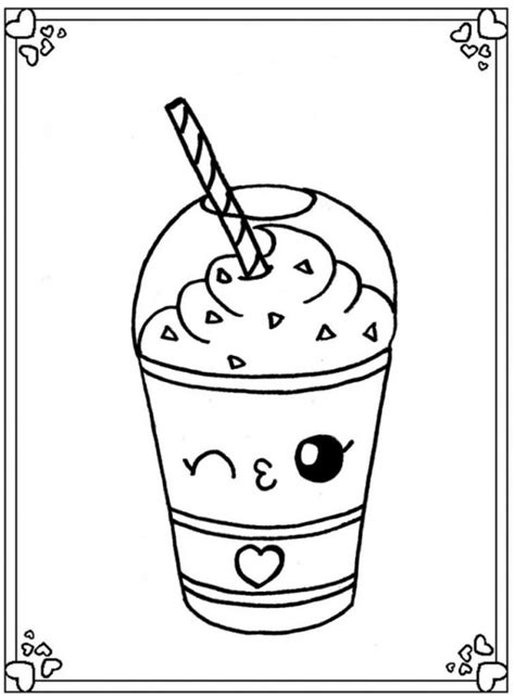 Dibujos Kawaii de Comida para colorear, descargar e imprimir | Colorear ...