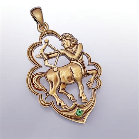 Pendant Sagittarius D Model D Printable Cgtrader