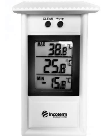 Termômetro Digital Máxima e Mínima Escala 30a600 1C Incoterm