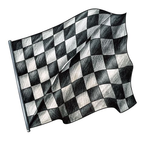 Illustration Design Of Black And White Checkered Flag 47937274 Png