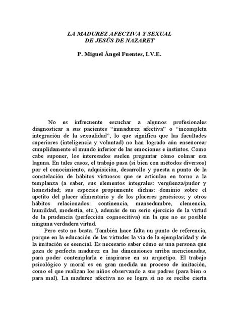 Madurez Afectiva De Jesus Pdf