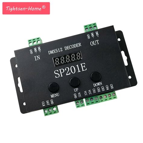 Sp201e Dmx512 Decoder Controller Spi Signal Addressable Rgb Ic Led ...
