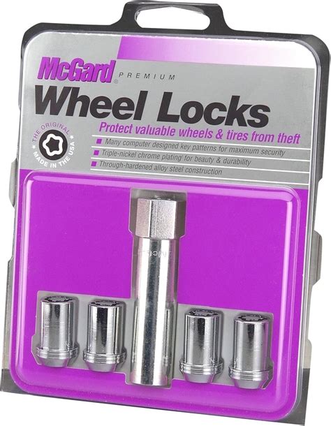 Mcgard 25257 Chrome Tuner Style Cone Seat Wheel Locks M12 X 15 Thread Size Set Of 4 Wheel