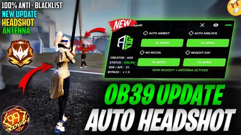 Free Fire Auto Headshot Injector Antiban Panal Free Fire Max Ff