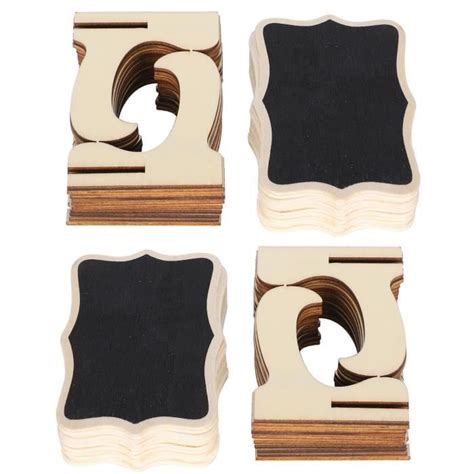 TMISHION Mini Signes Tableau Noir En Bois 2 Ensemble Mini Tableau Noir