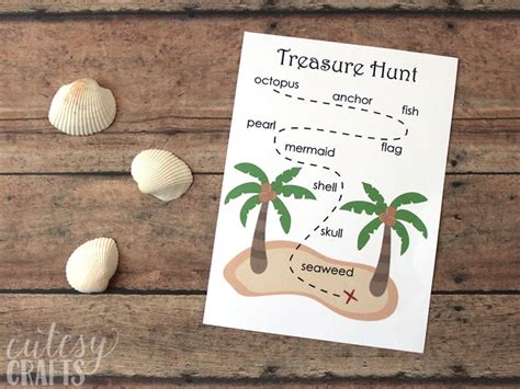 Mermaid Party Games - Mermaid and Pirate Names and Treasure Hunt ...