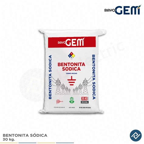 Bentonita Sódica 30KG 66 LB RAYO GEM JJ Electric