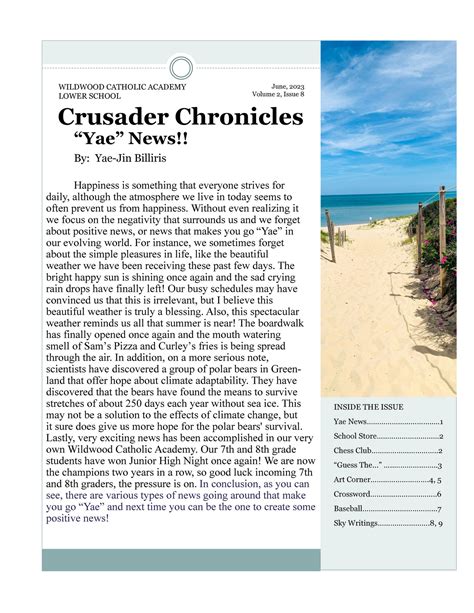 Seven Mile Publishing Crusader Chronicles June Wildwood Catholic