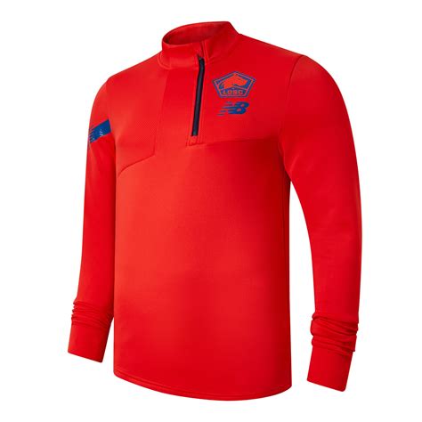 Sweat zippé LOSC rouge bleu 2023 24 sur Foot fr