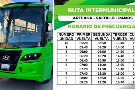 Ya están listos los nuevos Arteaguenses Estos son los horarios de