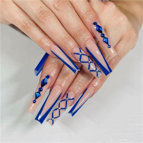 40 Royal Blue Nails Ideas you should try this year