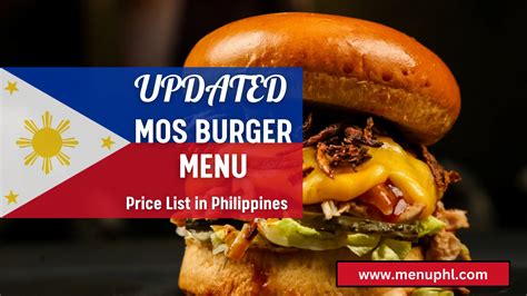 Mos Burger Menu Philippines Updated Prices