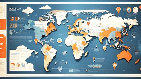 Premium Ai Image World Map Geography Ai Generated