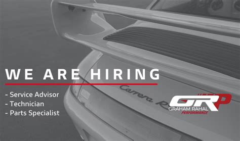 NOW HIRING TECHNICIAN Graham Rahal Performance Zionsville Indiana