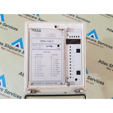 Abb Spaj C Combined Overcurrent And Earth Fault Relay Atlas