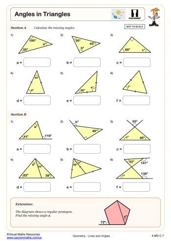 Free Printable Geometry Angles Worksheet Worksheets Library