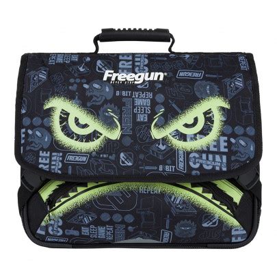 Cartable Freegun Monster Green Eyes Cm Compartiments Chez