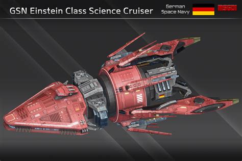 Spaceship Gsn Einstein Class Science Cruiser 3d Space Unity Asset Store