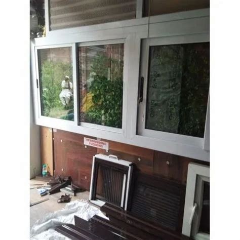 White Powder Coated Aluminium Domal Sliding Window At Rs 650 Square