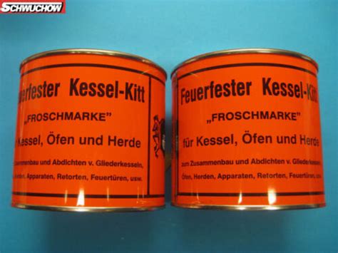 2 x 1 kg Feuerfester Kessel Kitt Kesselkitt Ofen Kamin Öfen 1000 gr