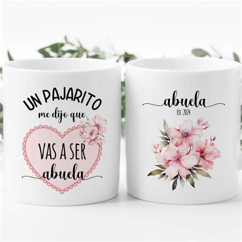 Vas A Ser Abuela Mug Custom Spanish Pregnancy Announcement Un