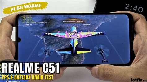 Realme C51 PUBG Mobile Gaming Test Unisoc Tiger T612 90Hz Display