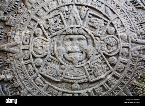 Ancient Mayan Calendar Stock Photo - Alamy