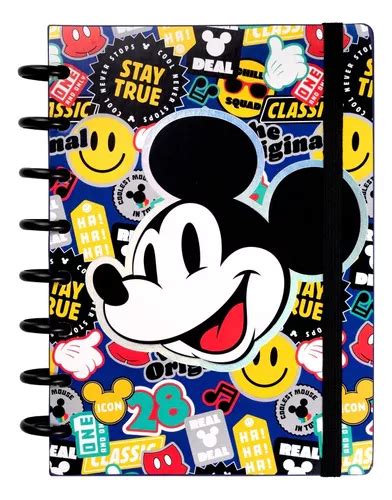 Cuaderno A Inteligente Mickey Mouse Mooving Loops Discos Cuotas Sin