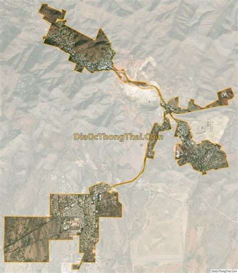 Map Of Bisbee City Arizona