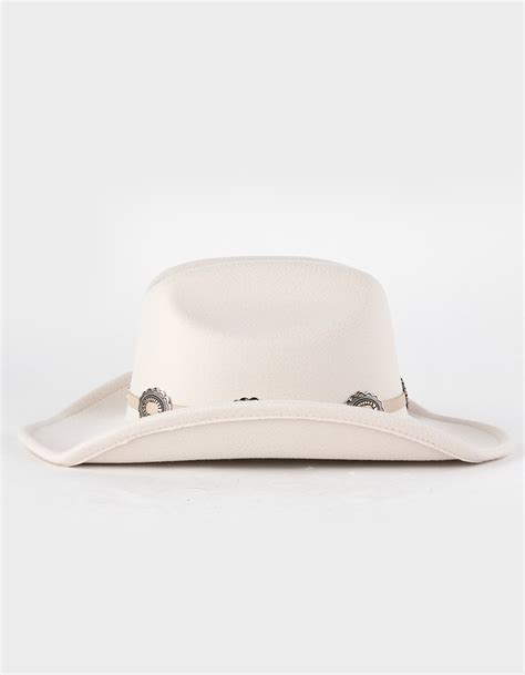 Wool Concho Trim Cowboy Hat - IVORY | Tillys