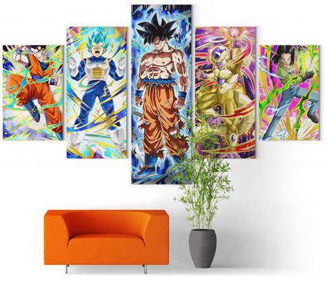 Tableau Dragon Ball Super Team Univers 7 Sangoku Univers