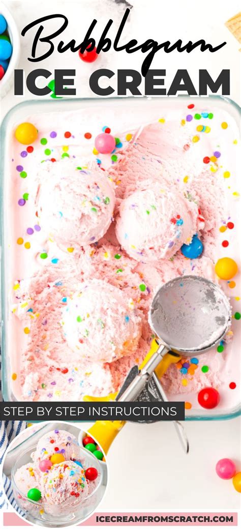 bubblegum ice cream recipe ice cream recipes ice cream recipes