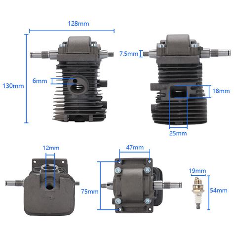 Mm Cylinder Piston Kit For Stihl Ms Chainsaw Engine Crankshaft