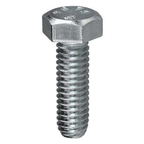 Dottie MB1234 Zinc Plated Low Carbon Steel Hex Head Full Threaded