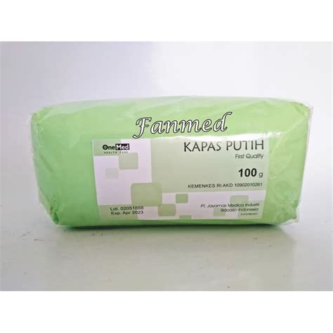 Jual Kapas Gulung Pembalut Luka 100 Gram Kapas Putih Onemed 100gr 100 G