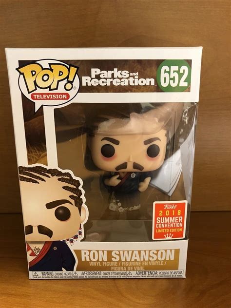 Funko Pop Parks And Recs Ron Swanson With Cornrows Sdcc 2018