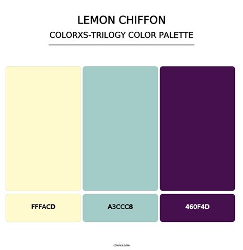 Lemon Chiffon Color Palettes