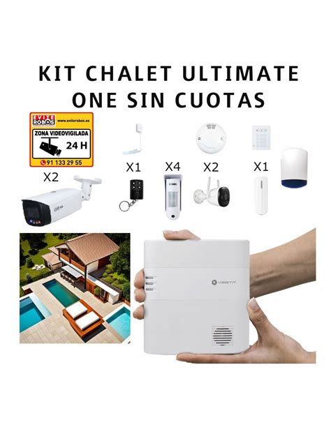 Kit Ultimate One de Alarma para Chalet Sin Cuotas Mensuales Máxima