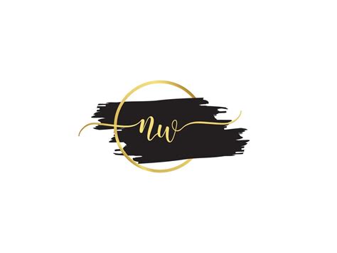 Abstract Nw Logo Icon Luxury Nw Signature Business Logo Letter