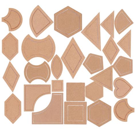 54pcs Assorted Shape Acrylic Quilting Templates Patchwork Template Diy