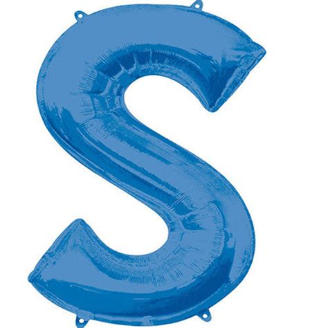 Giant Blue Letter H Foil Balloon 32"