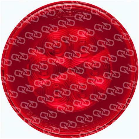 Optronics Red Round Led Stop Turn Tail Light Inch Glolight Grommet