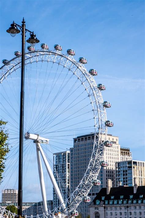 London Eye Or Millennium Wheel On South Bank Lambeth London Overlooking