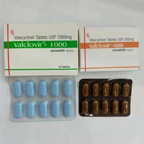 Anti Viral And Anti Hepatitis Drugs Valcivir Valacyclovir 1000mg