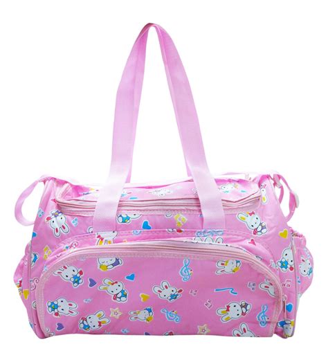 Buy Wonderkids Pink Bunny Print Baby Diaper Bag Online @ ₹499 from ...