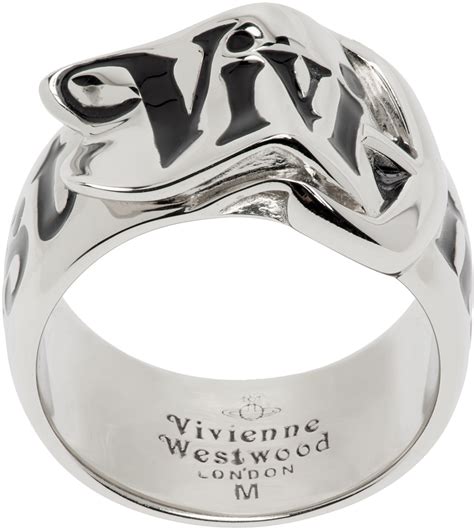 Vivienne Westwood Silver Belt Ring Ssense