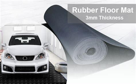 Tonchean Garage Floor Mat Non Slip Rubber Flooring Roll 5 X 1m Checker