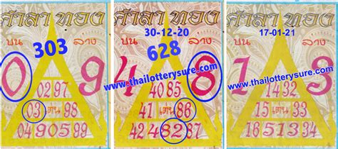 Thai Lottery Single Digit And Pair Paper Free Tip 17 01 21 THAI