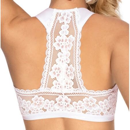 Gizela Soutien Gorge Top Blanc Lingerie Roza Tailles S